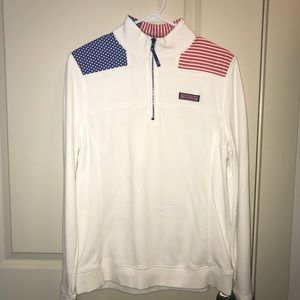 vineyard vines america quarterzip